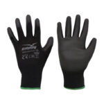 Guanti in poliuterano nero Pulse PU6 - 12 paia