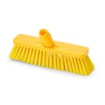 Scopa a spinta 30 cm - Giallo - Setola media