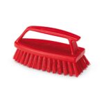 Spazzola con impugnatura - Rosso - Setola media