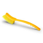 Spazzola con manico lungo - Giallo - Setola media