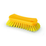 Spazzola ergonomica grande - Giallo - Setola media