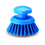 Spazzola rotonda - Blu - Setola media