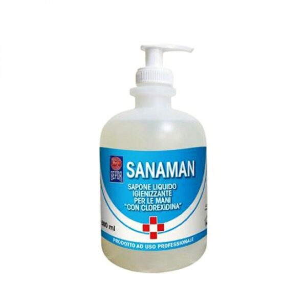Sapone liquido igienizzante con clorexidina Sanisystem